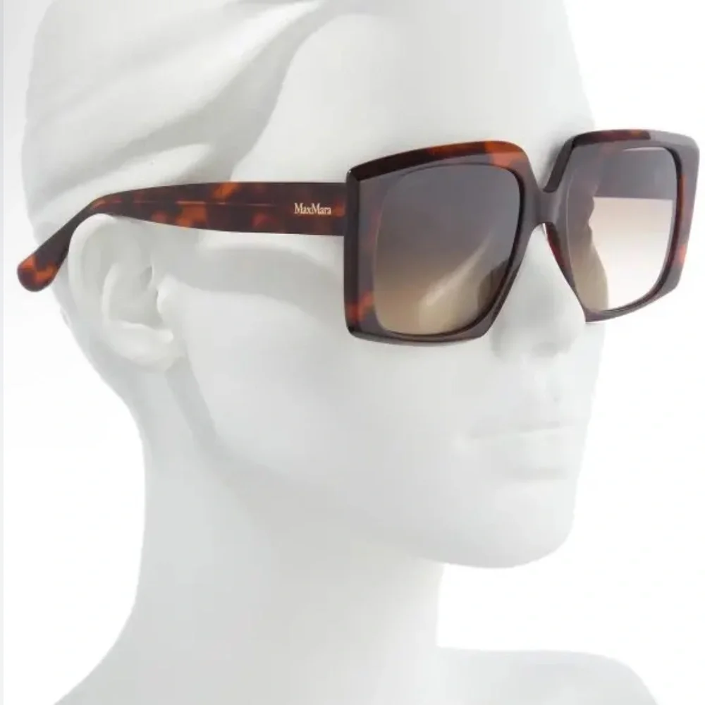 Max Mara logo 6 MM0024 tortoise sunglasses, brand new